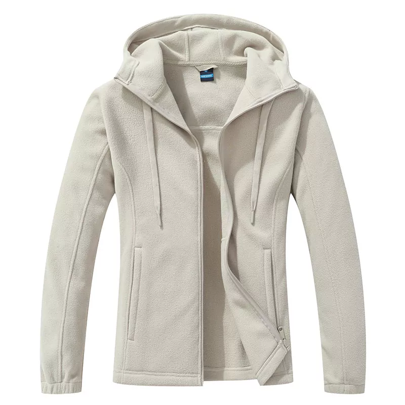Chaqueta de vellón con cremallera completa para mujeres